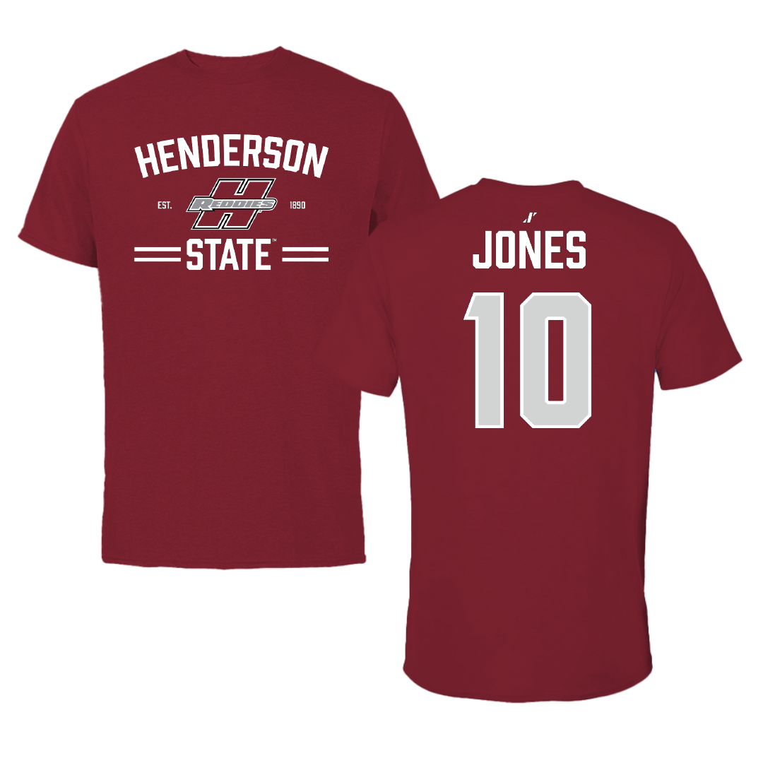 Henderson State University Softball Cardinal General Tee - #10 Mazzi Jones