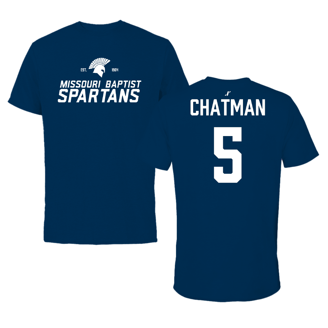 Missouri Baptist University Basketball (M) Navy General Tee - #5 Leonard Chatman