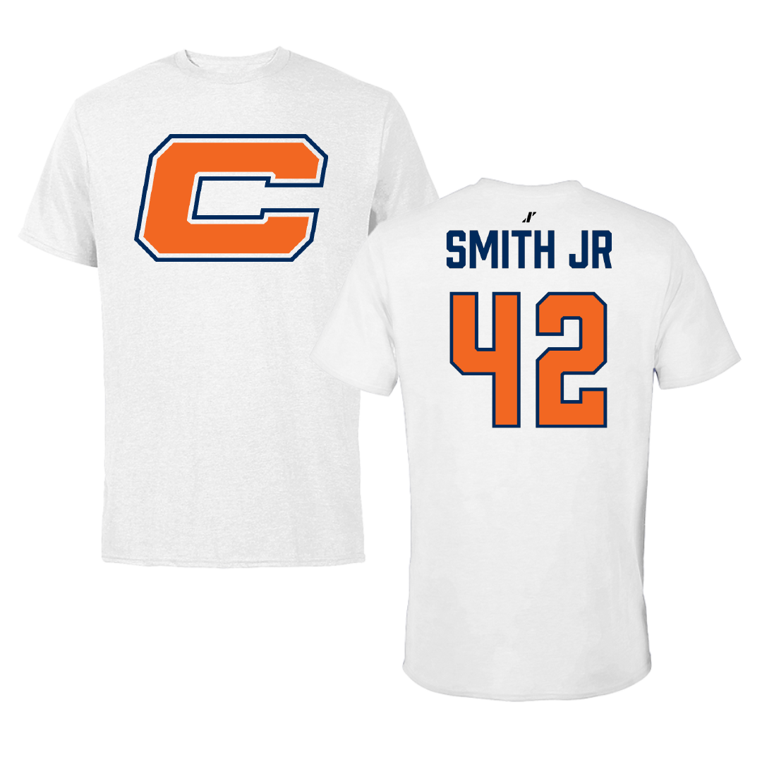 Carroll University Basketball White Performance Tee - #42 Gregory Smith Jr
