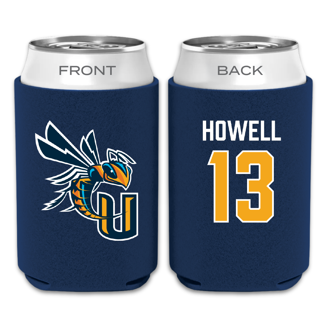 Cedarville University Soccer Navy Can Cooler - #13 Kale Howell