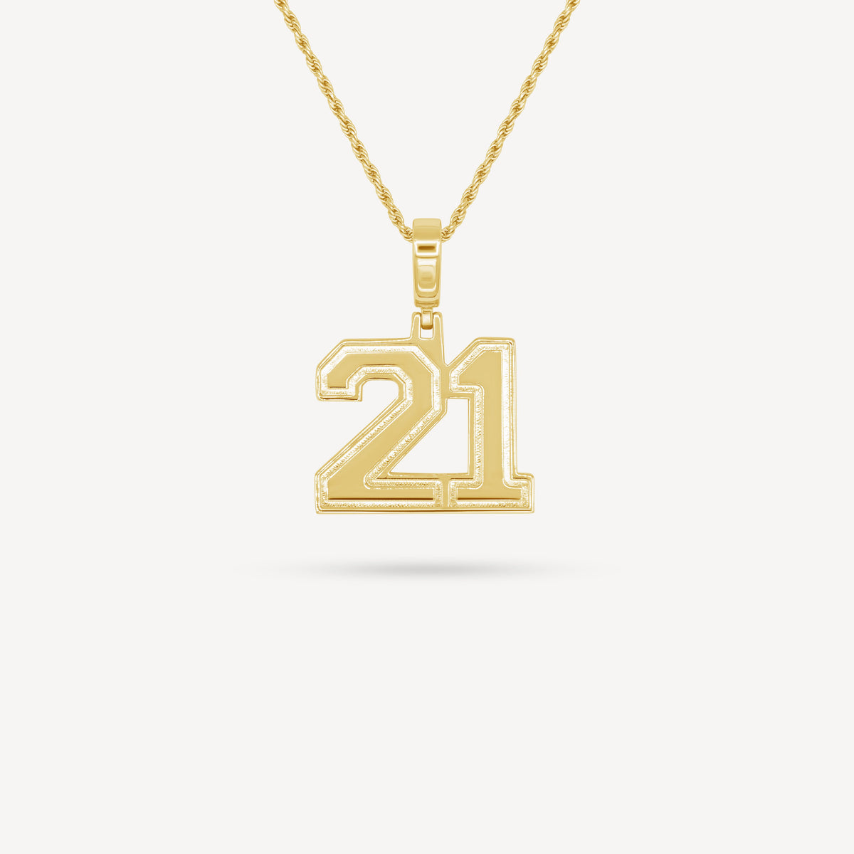 Gold Presidents Pendant and Chain - #21 Ahamed Mohammed