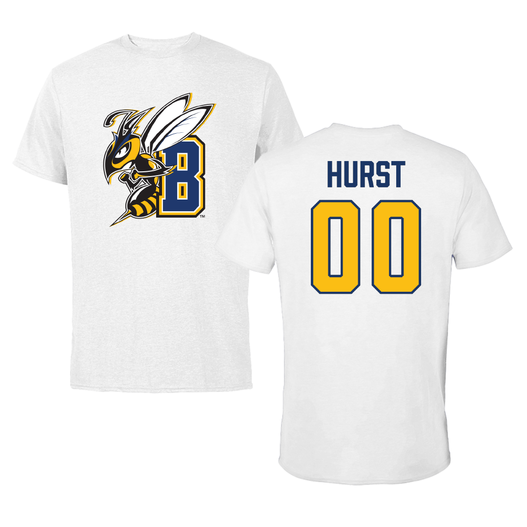 Montana State University Billings Softball White Performance Tee - #00 Wynter Hurst