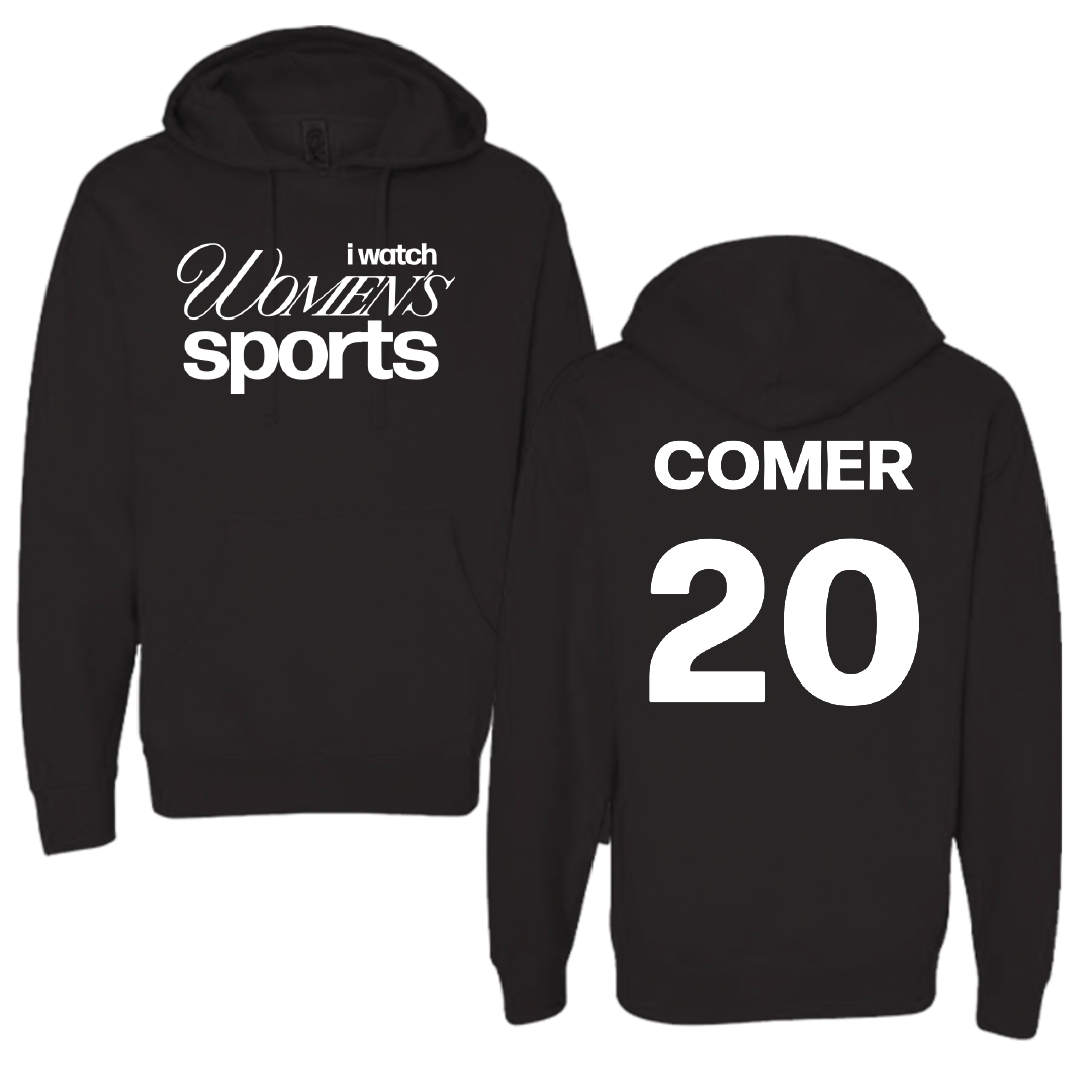 Georgia Southern University Soccer Black WHM Hoodie - #20 Addison Comer