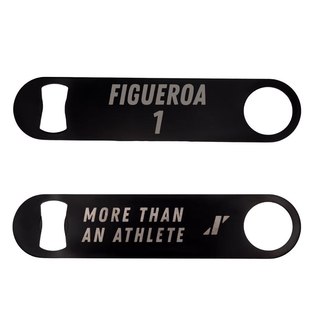 Baseball Black Bottle Opener - #1 Nate Figueroa