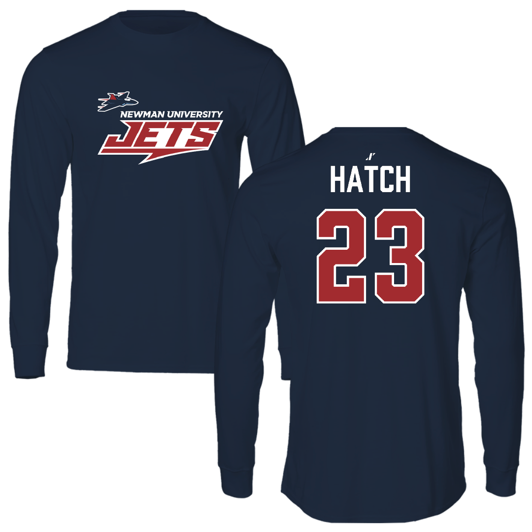 Newman University Bowling Navy General Long Sleeve - #23 Kevin Hatch