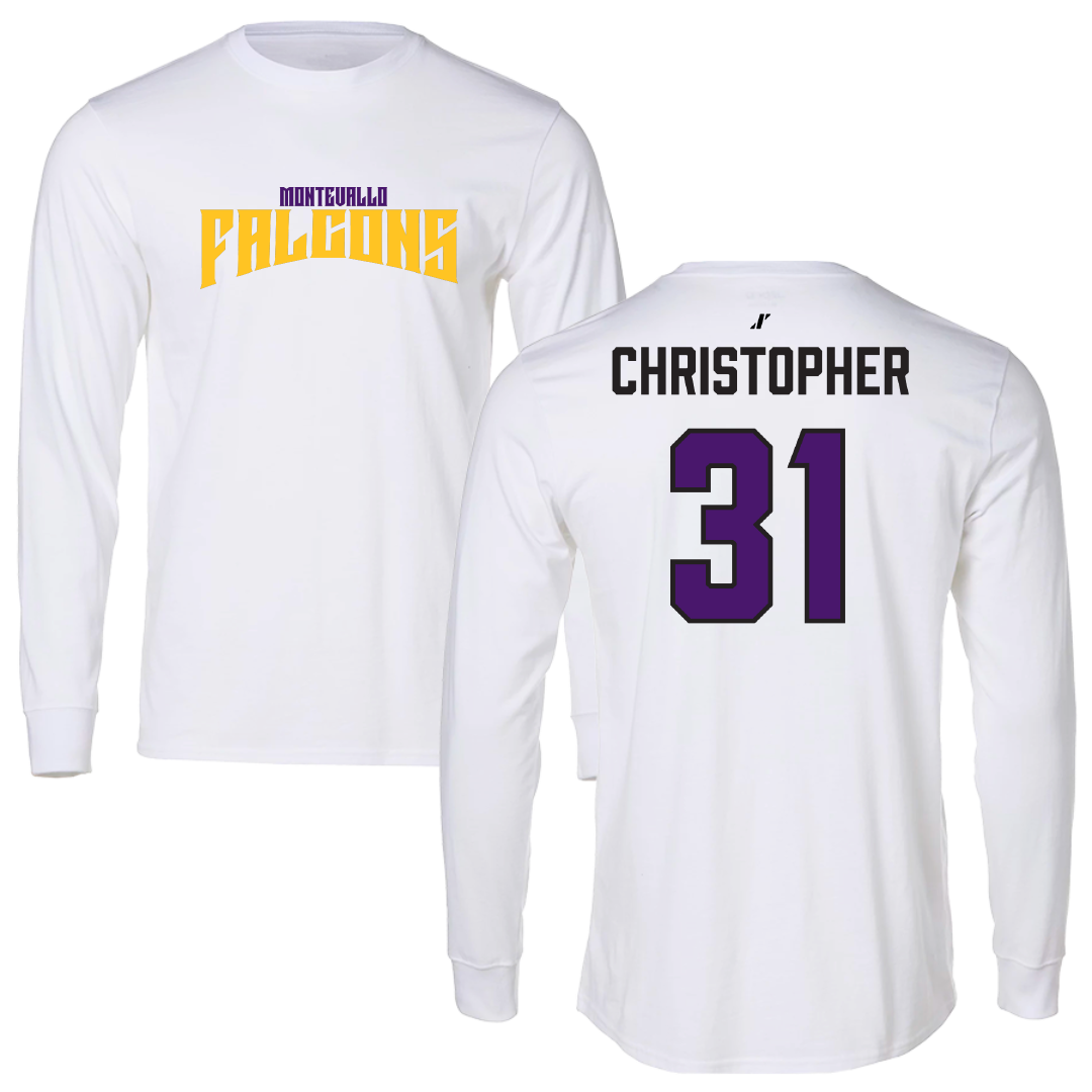 University of Montevallo Softball White Classic Performance Long Sleeve - #31 Kiley Christopher