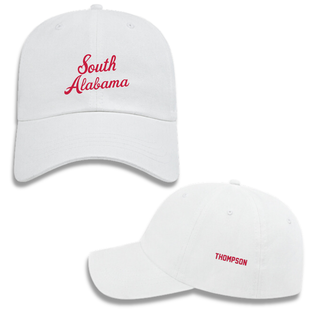 University of South Alabama Cheer White Hat - Ana Thompson