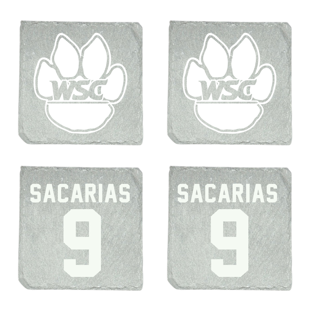 Wayne State College (Nebraska) Rugby Stone Coaster (4 Pack)  - #9 Esmeralda Sacarias