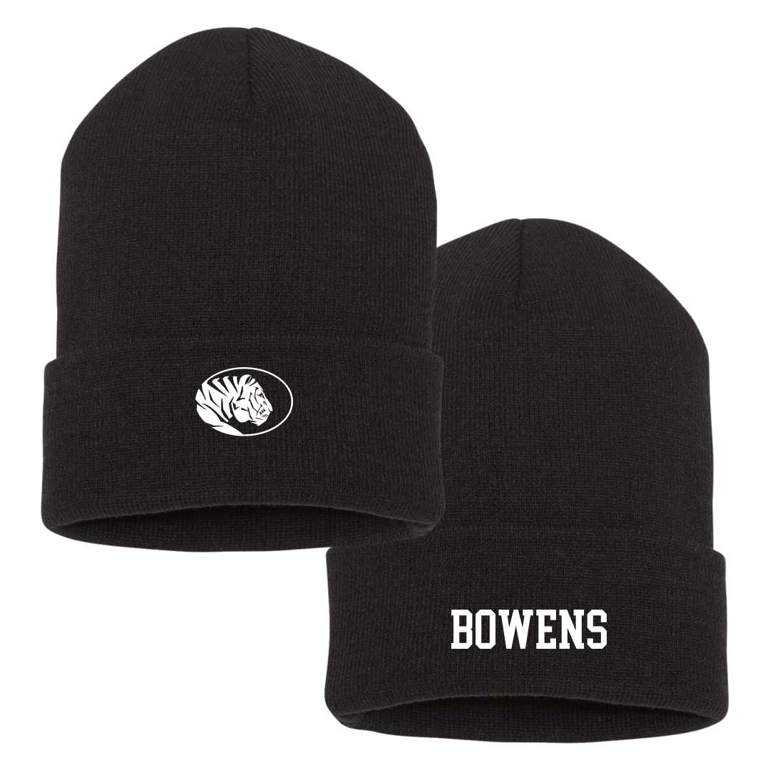 East Central University Football Black Beanie - Deqavius Bowens