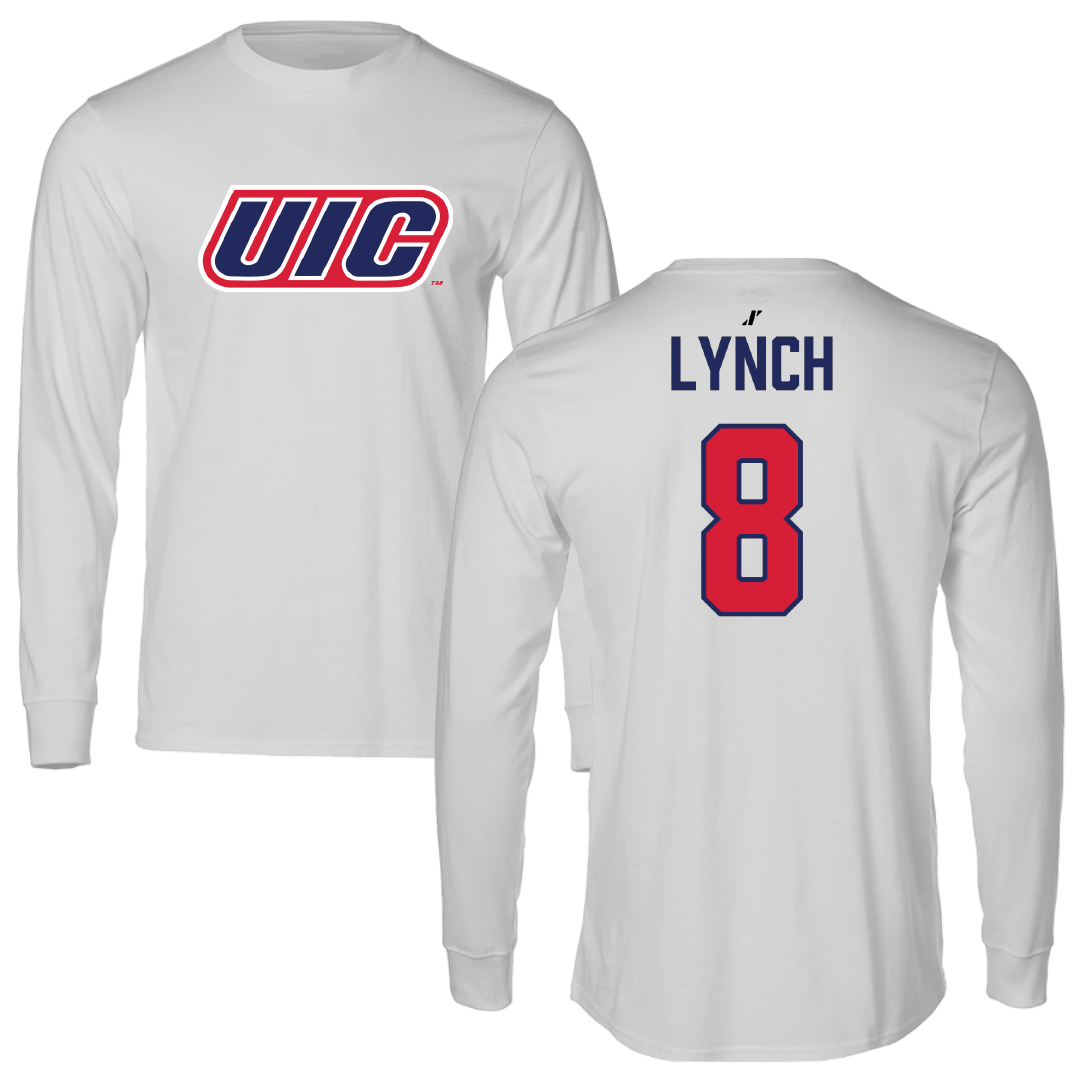 UIC Softball Light Gray Performance Long Sleeve - #8 Giovanna Lynch