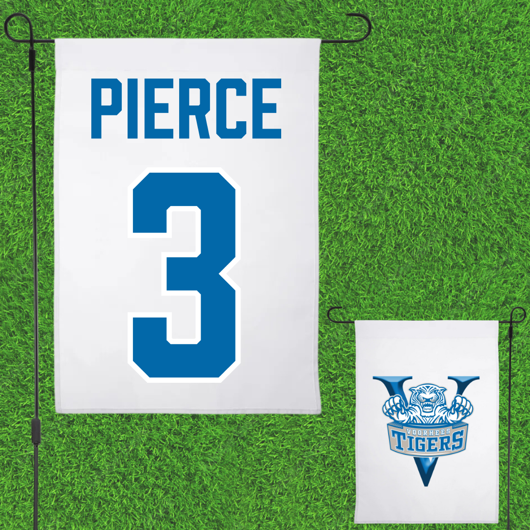 Voorhees University Softball White Garden Flag - #3 Imani Pierce