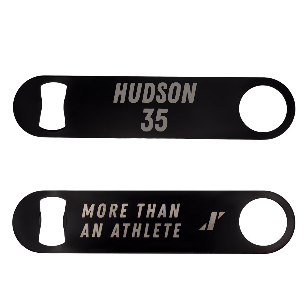 Baseball Black Bottle Opener - #35 Justin Hudson