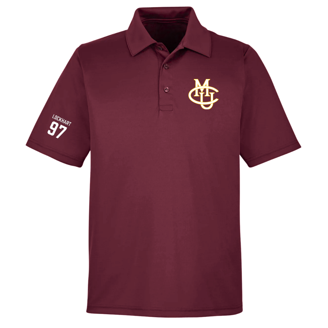 Colorado Mesa University Football Maroon Polo - #97 Omarius Lockhart