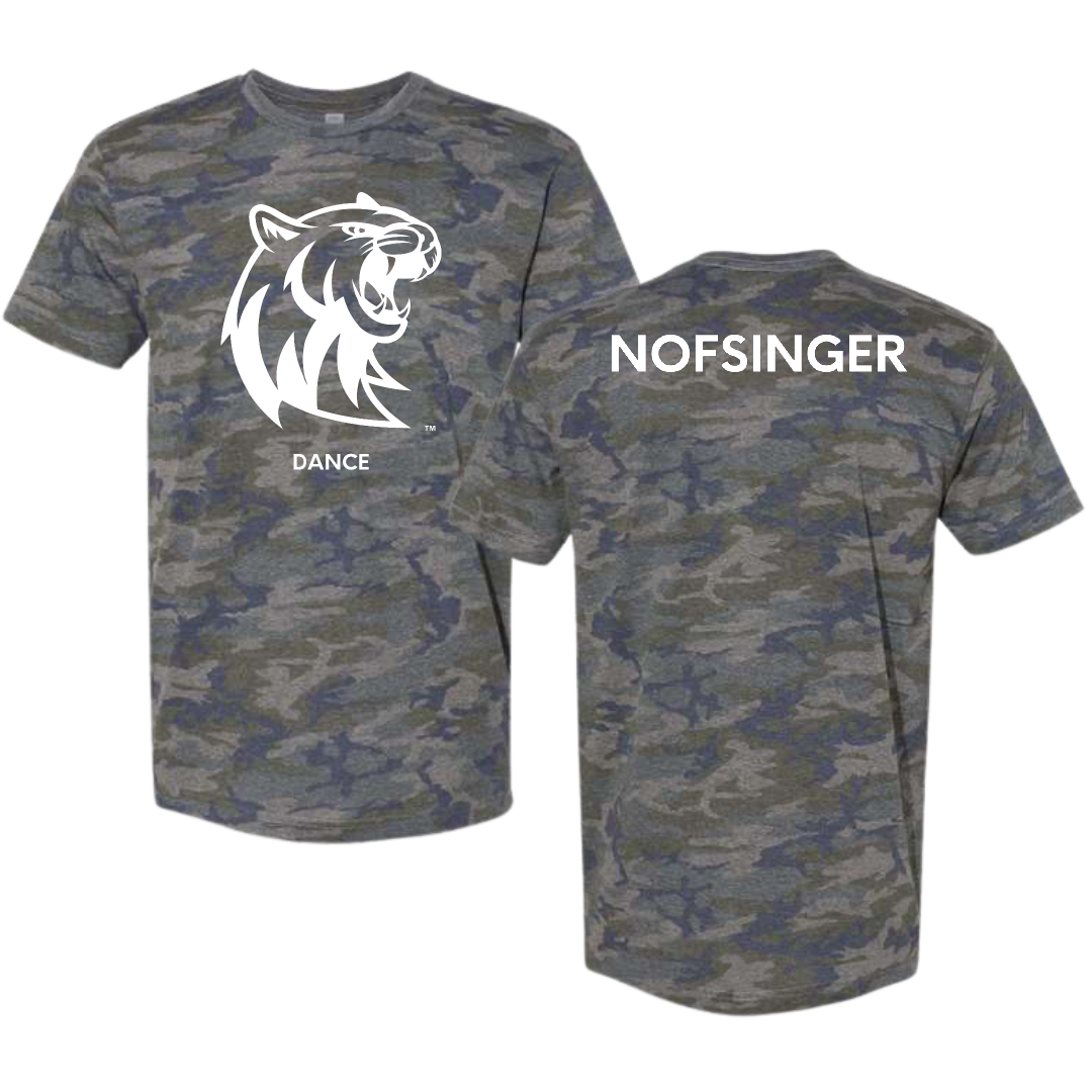 Rogers State University Dance Vintage Camo Tee - Alison Nofsinger