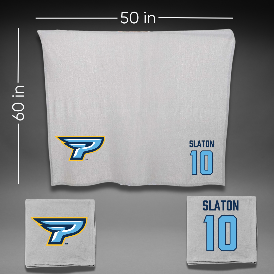 Point University Basketball Gray Blanket - #10 Isaac Slaton