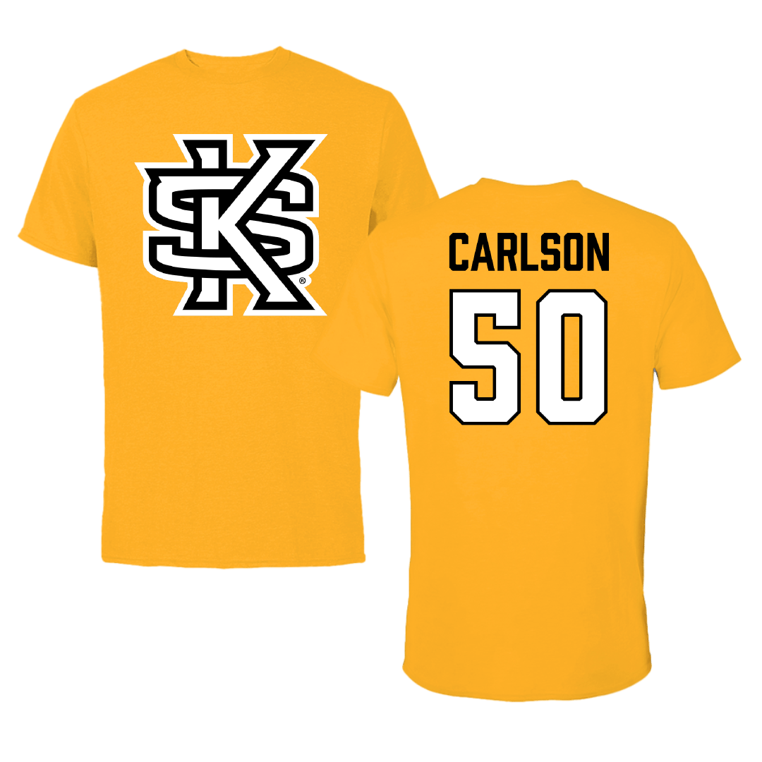 Kennesaw State University Lacrosse (W) Gold Performance Tee - #50 Laura Carlson