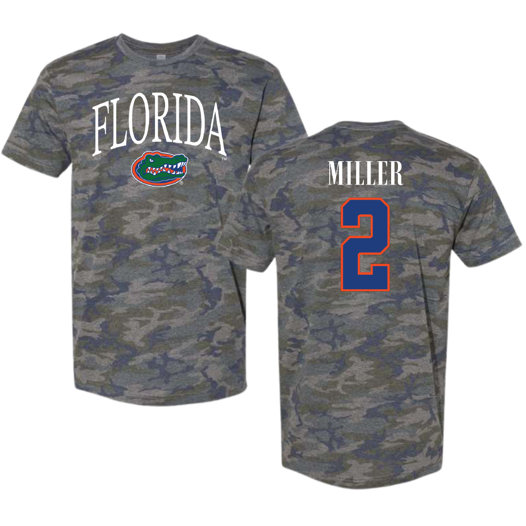 University of Florida Baseball Vintage Camo Tee - #2 Sam Miller