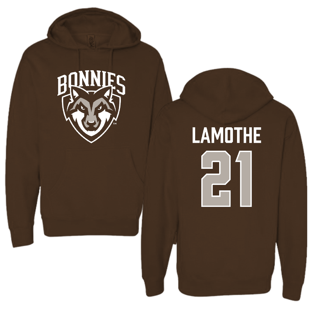St. Bonaventure University Baseball Brown Hoodie - #21 Christian LaMothe