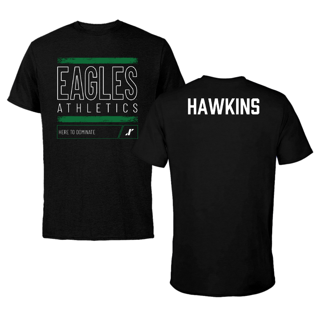 Eastern Michigan University TF and XC Black Dominate Tee - Michael Hawkins
