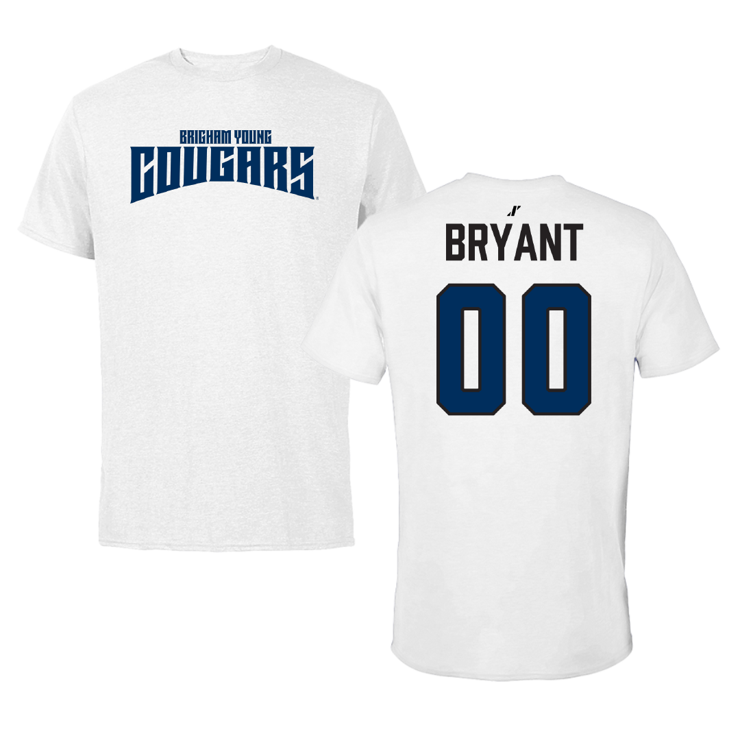 Brigham Young University Soccer White Classic Performance Tee - #00 Lynette Bryant
