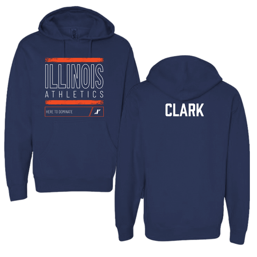 University of Illinois TF and XC Navy Dominate Hoodie - Dystonae Clark
