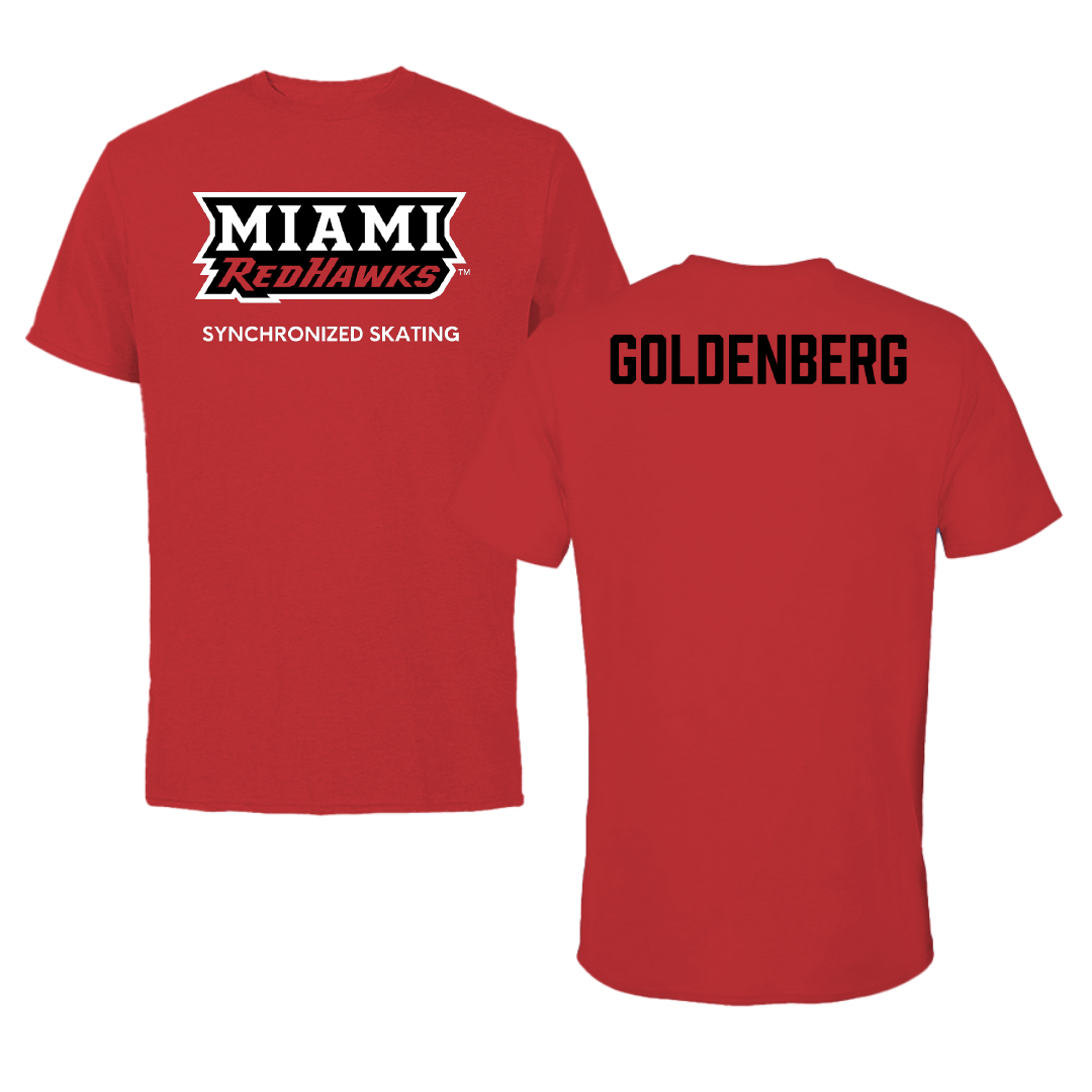Miami University (Ohio) Synchronized Skating Red Performance Tee - Rose Goldenberg