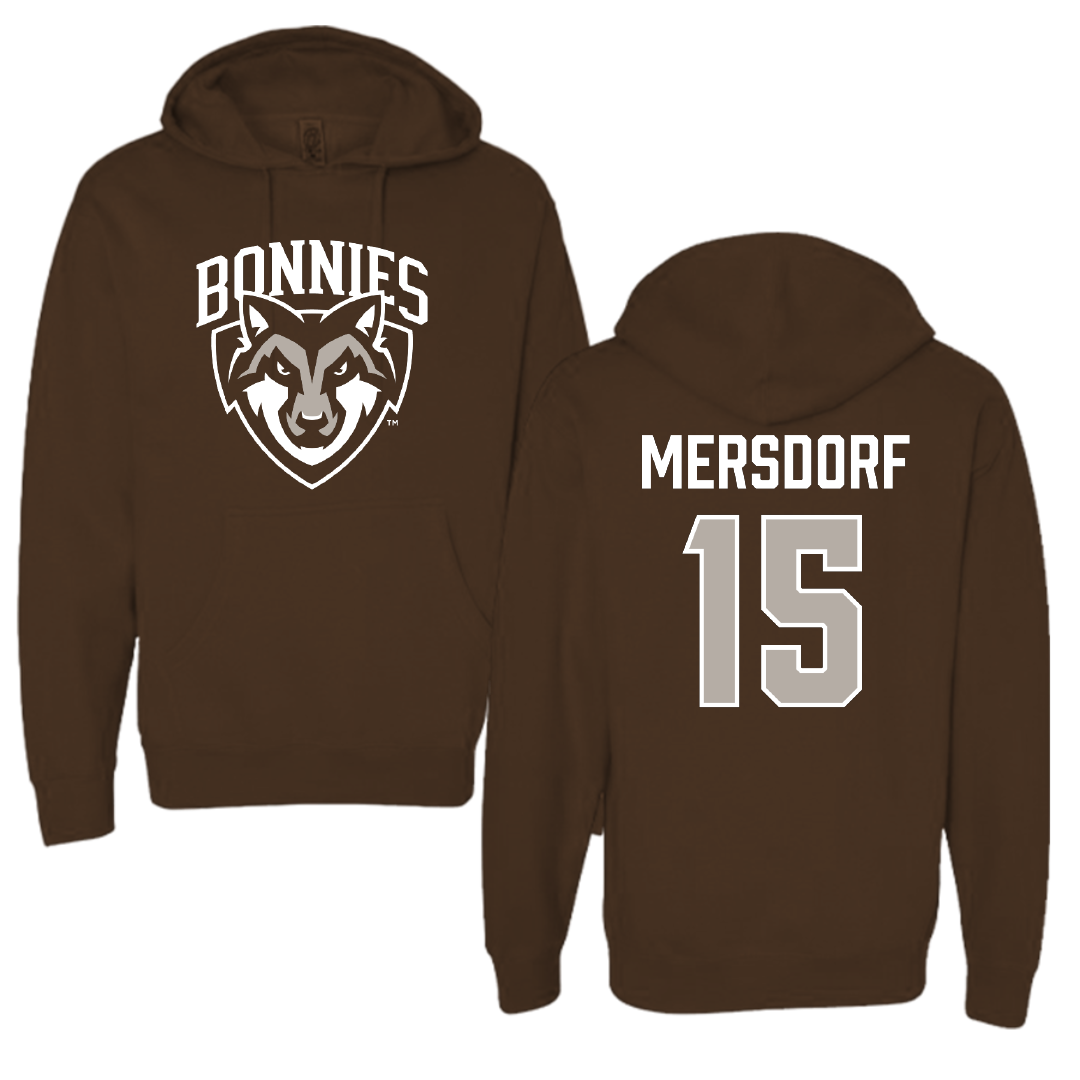 St. Bonaventure University Lacrosse (M) Brown Hoodie - #15 Brett Mersdorf
