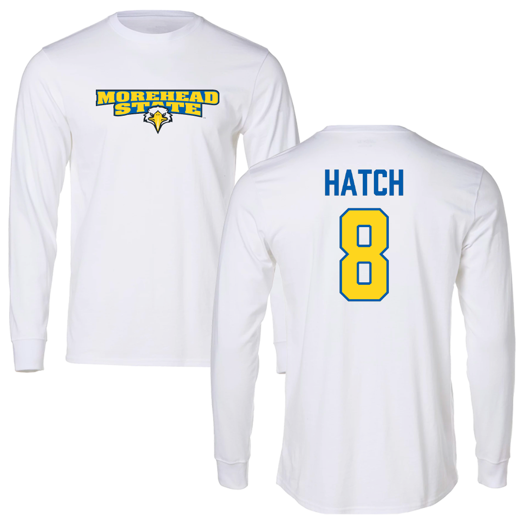 Morehead State University Beach Volleyball White Long Sleeve - #8 Cady Hatch