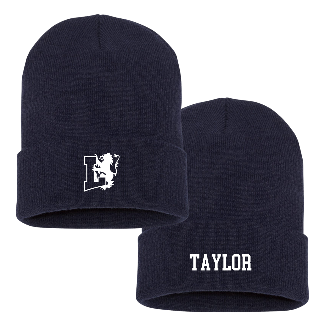 Lyon College Basketball (M) Navy Beanie - #14 Trevon Taylor