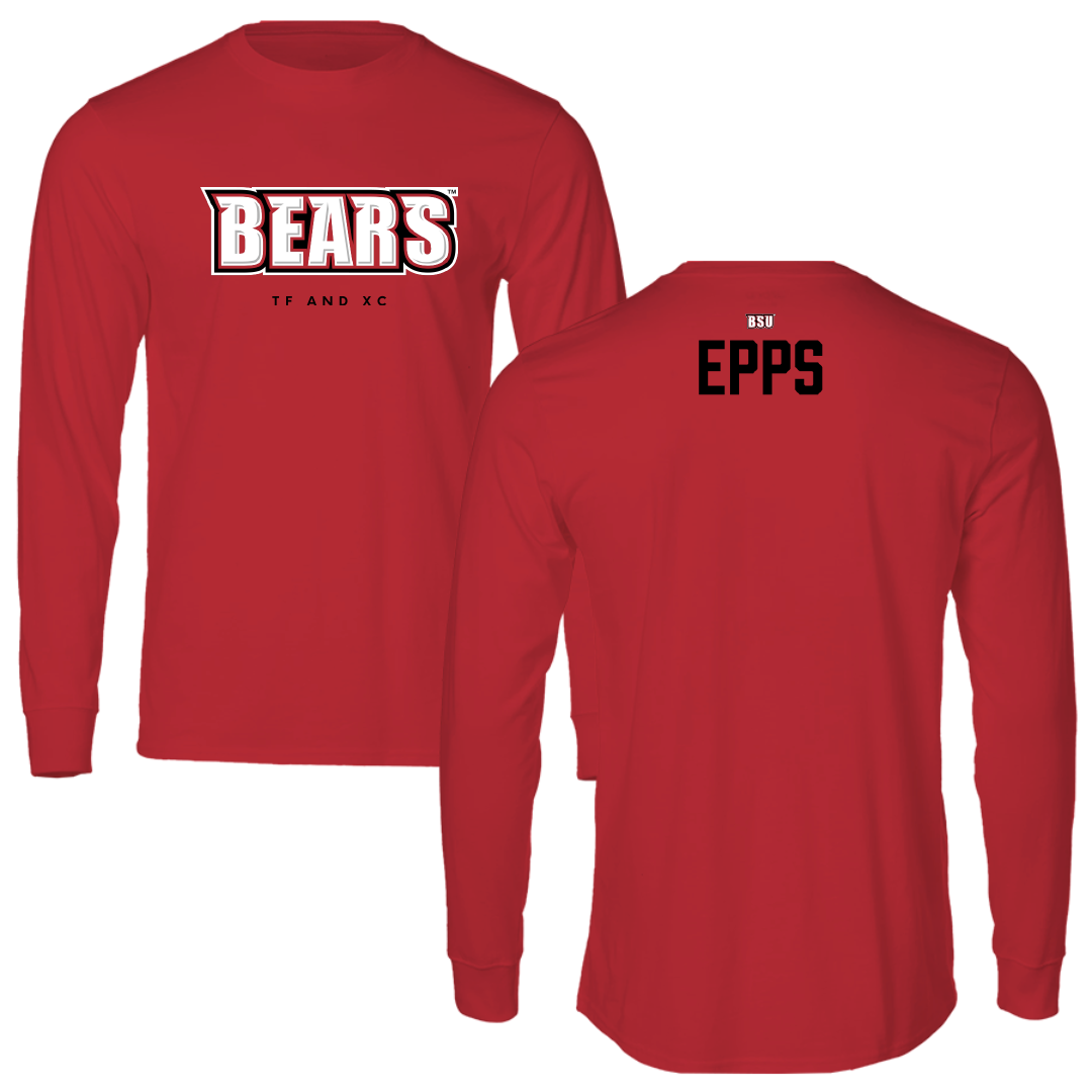 Bridgewater State University TF and XC Red Long Sleeve - Javon Epps