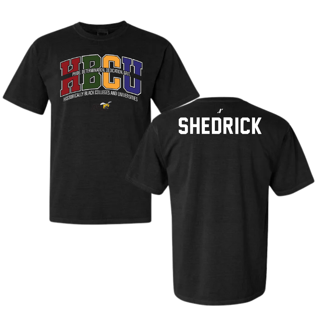 Alabama State University TF and XC Black HBCU Comfort Colors Tee - Nevaeh Shedrick
