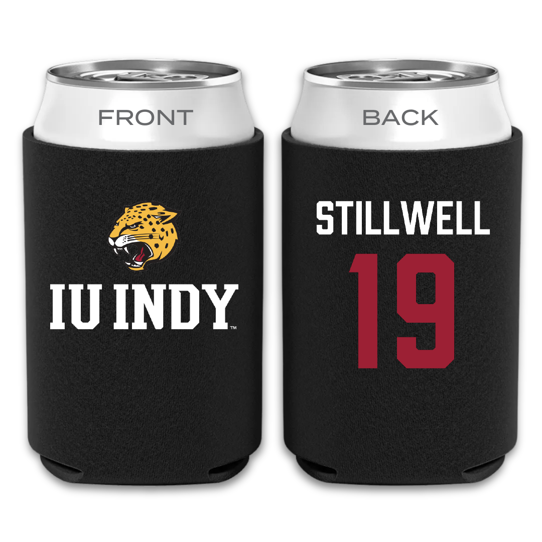 Indiana University Indianapolis Softball Black Can Cooler - #19 Claire Stillwell