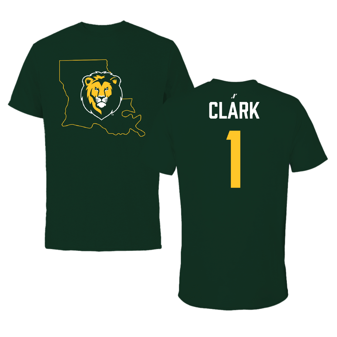 Southeastern Louisiana University Softball Forest Green State Tee - #1 Bre Clark