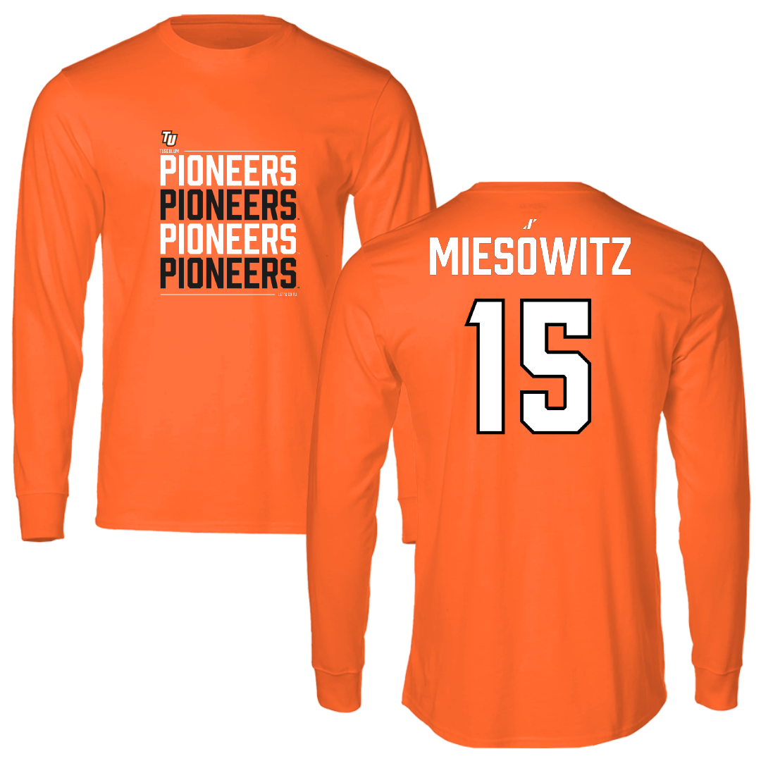 Tusculum University Lacrosse Orange General Long Sleeve - #15 Kennedy Miesowitz