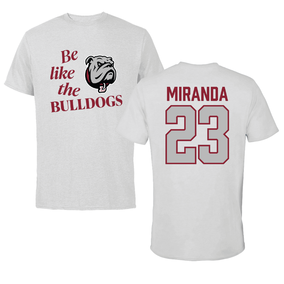 Dean College Volleyball Light Gray Be Like Us Tee - #23 John Miranda