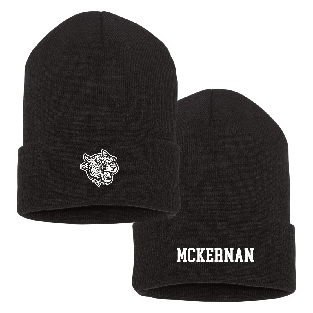 Lafayette College Baseball Black Beanie - #15 Kyle McKernan
