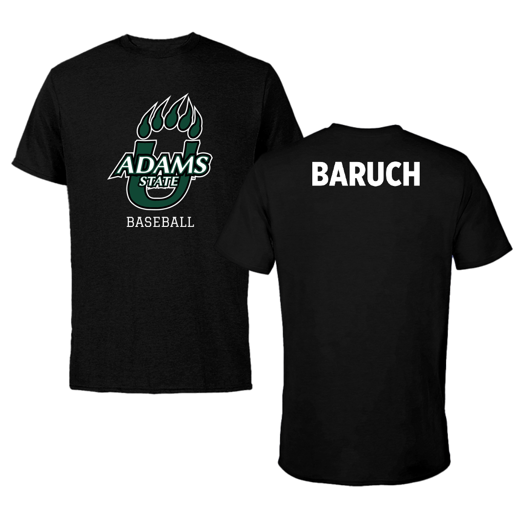 Adams State University Baseball Black State Performance Tee - Shaked Baruch