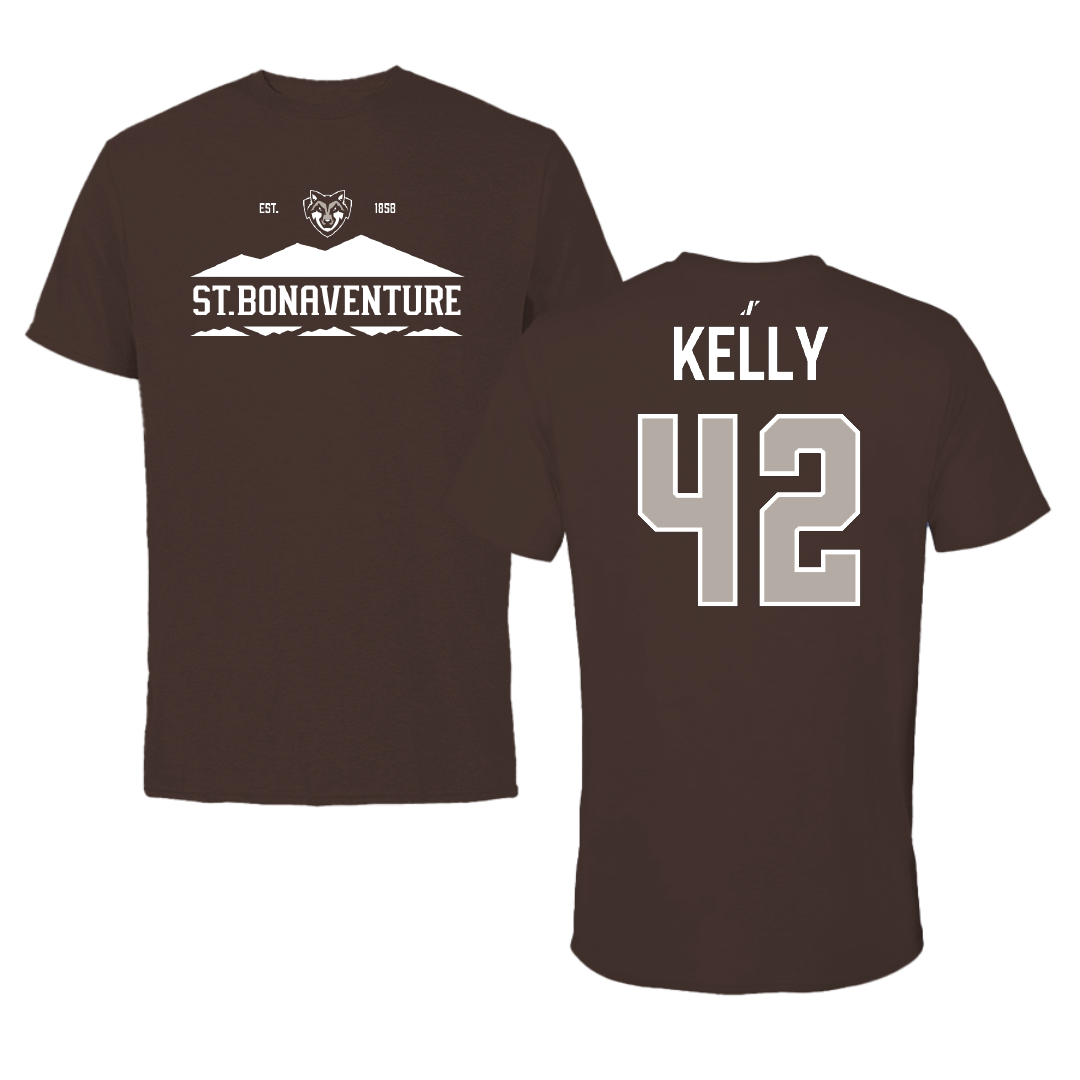 St. Bonaventure University Baseball Brown General Tee - #42 Jack Kelly
