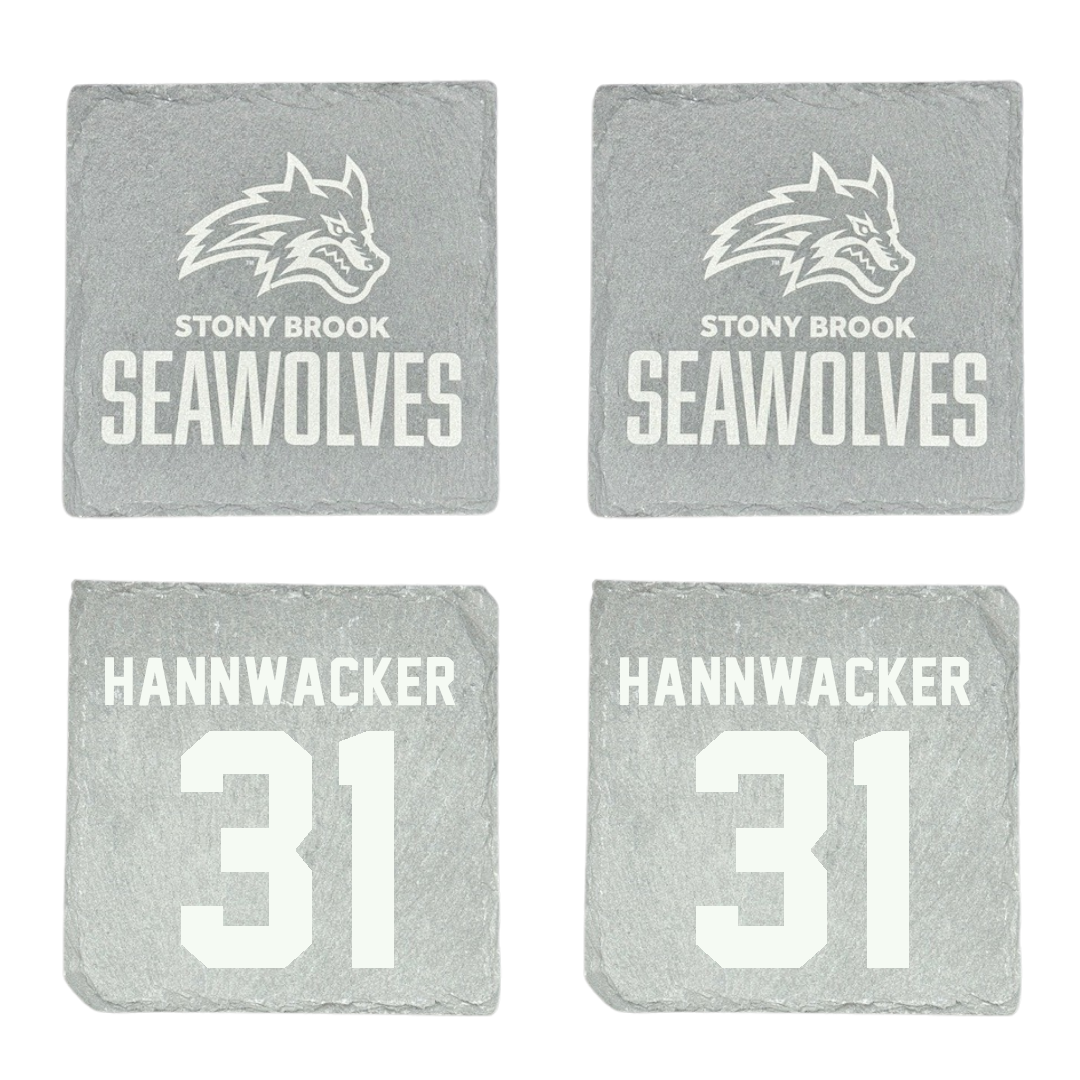 Stony Brook University Soccer Stone Coaster (4 Pack)  - #31 Sammy Hannwacker