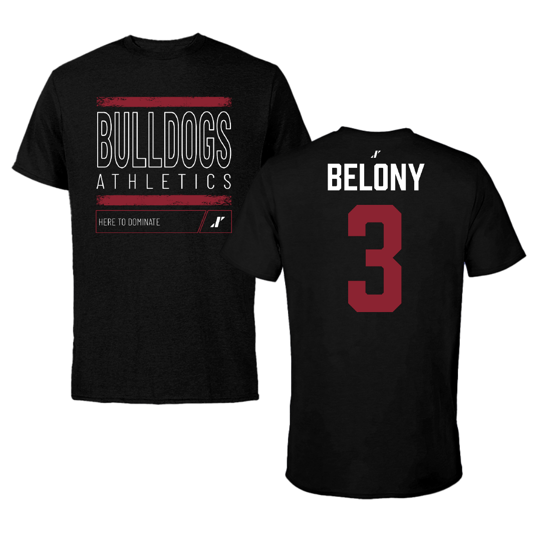Dean College Soccer Black Dominate Tee - #3 Lehna Belony