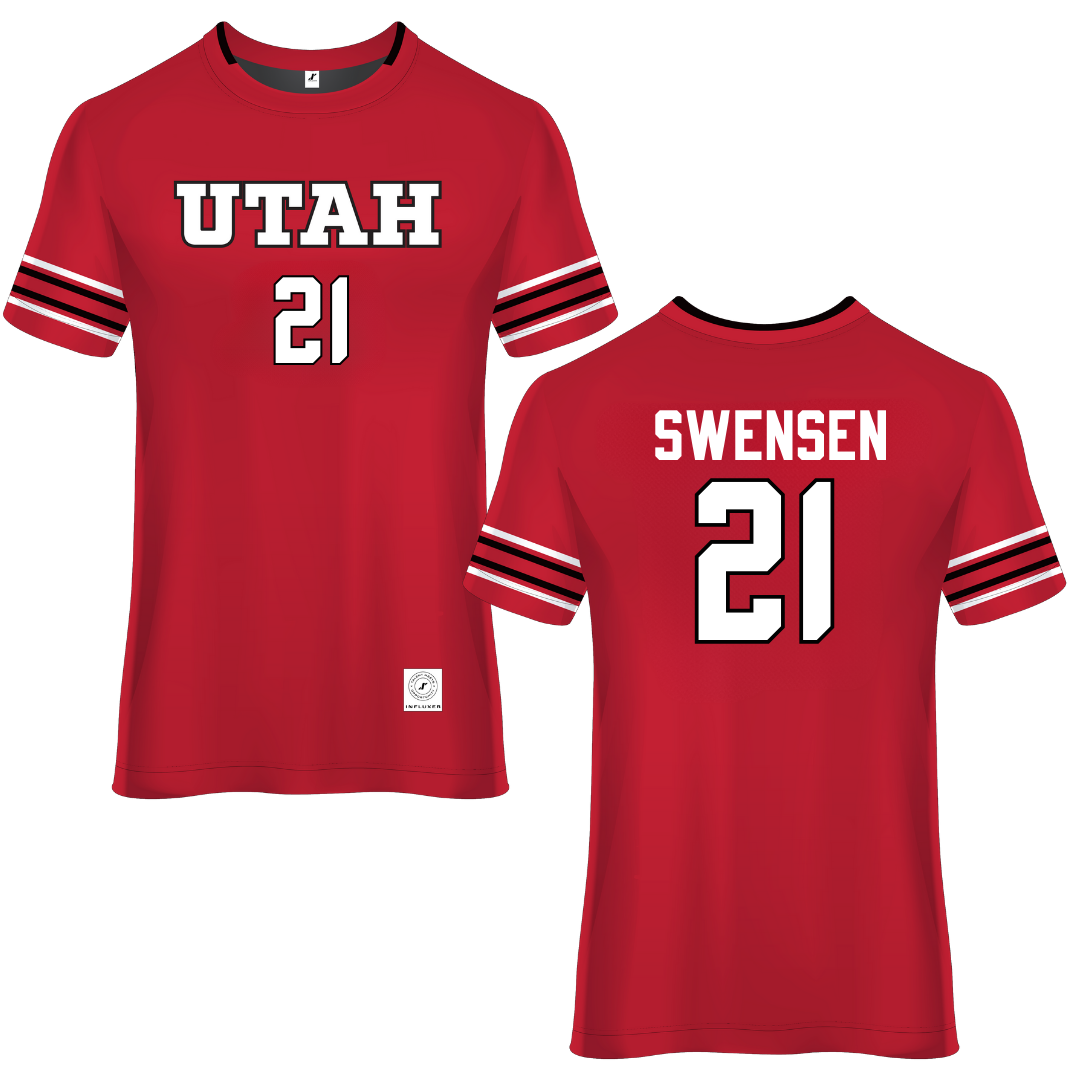 University of Utah Red Soccer Jersey - #21 Ali Swensen