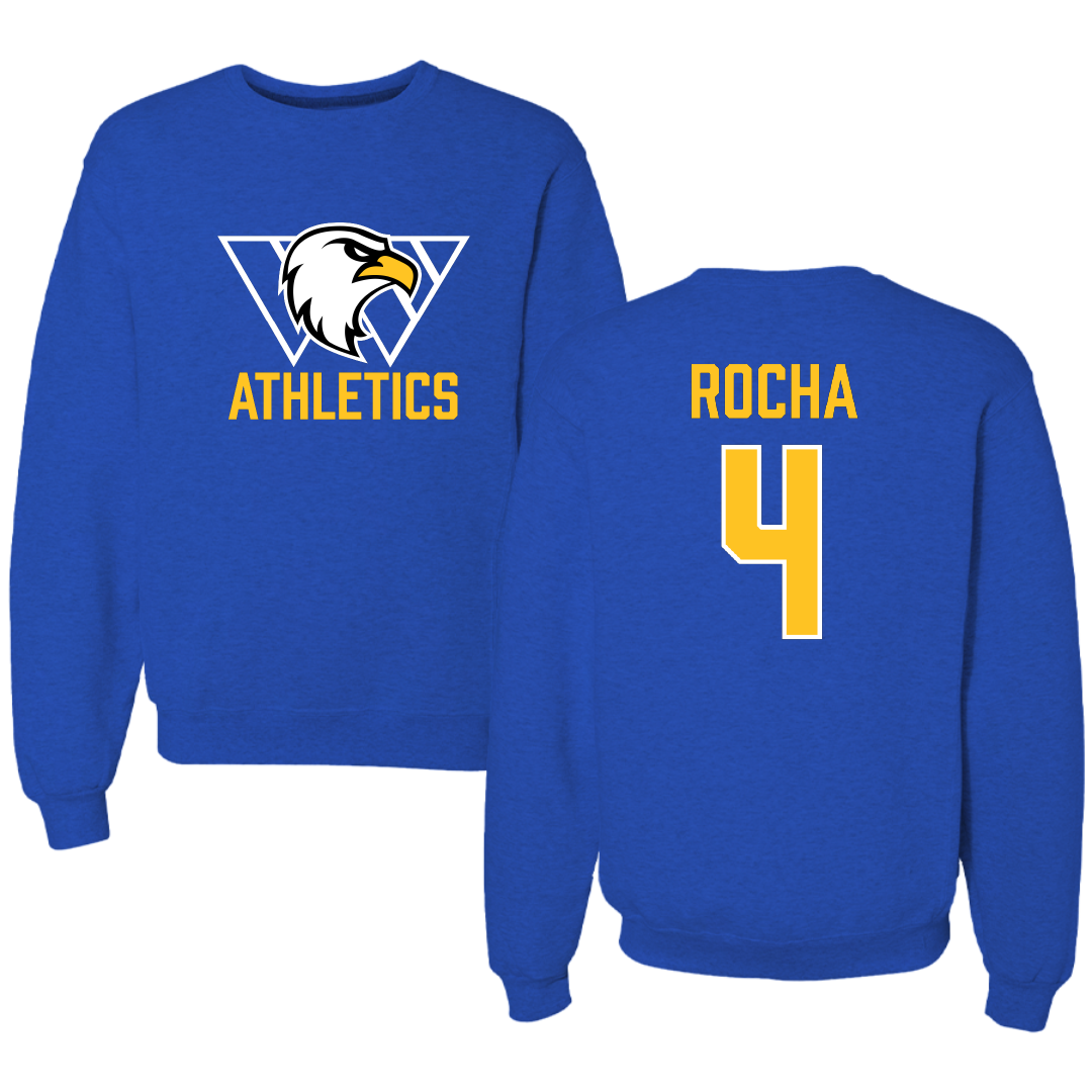 Williams Baptist University Soccer (M) Blue Crewneck - #4 Pedro Paulo Rocha