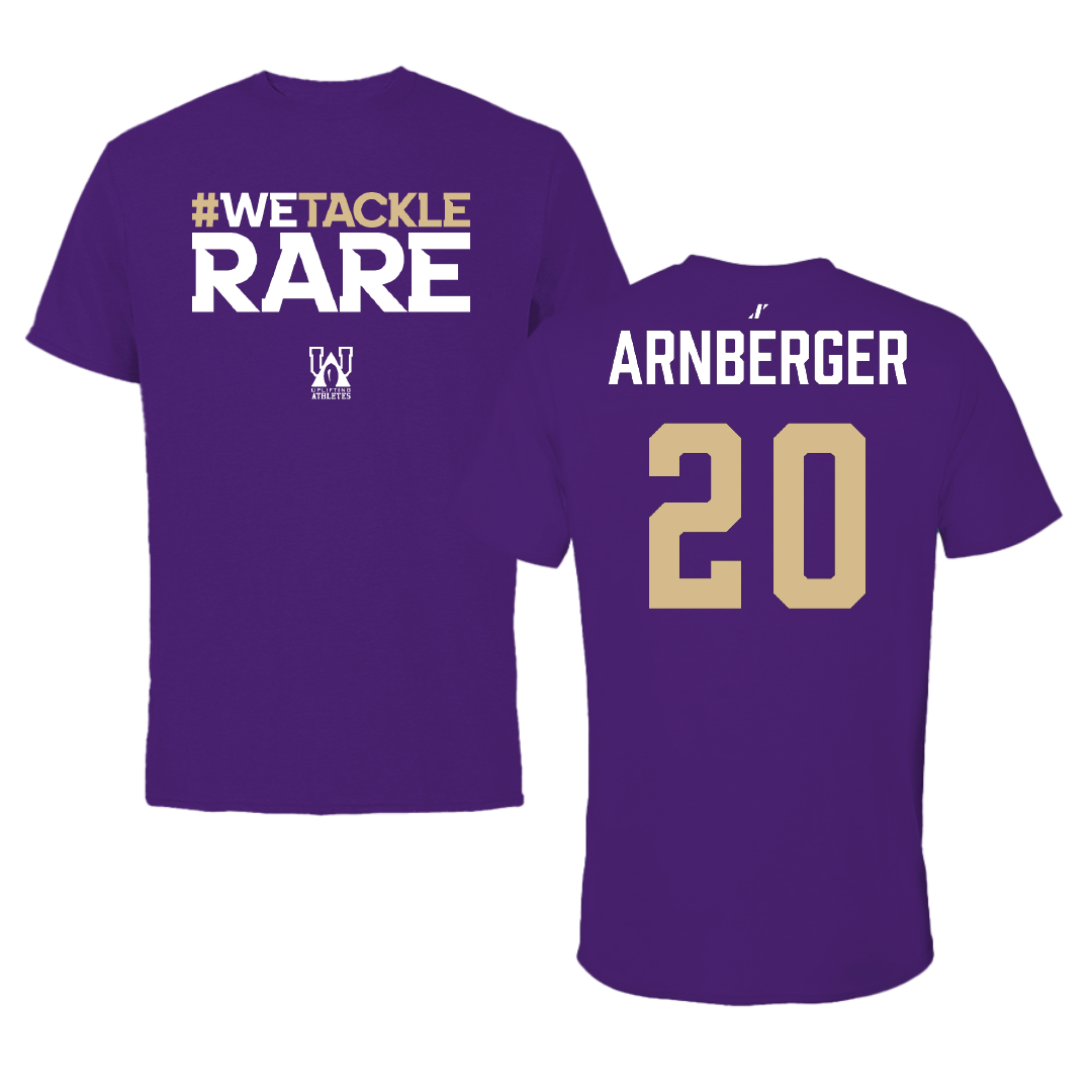 Baseball Purple Uplifting Athletes Performance Tee - #20 Jacob Arnberger