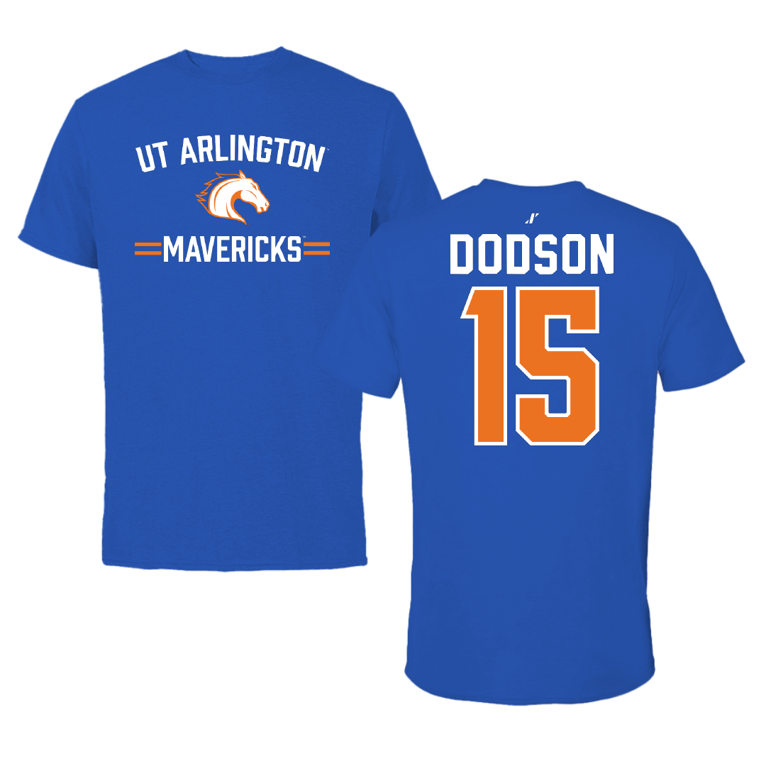University of Texas at Arlington Baseball Blue General Performance Tee - #15 Cade Dodson