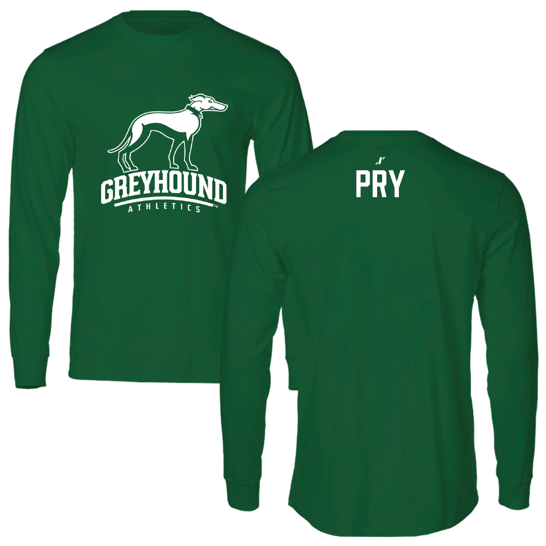 Eastern New Mexico University TF and XC Green Performance Long Sleeve - Braden Pry