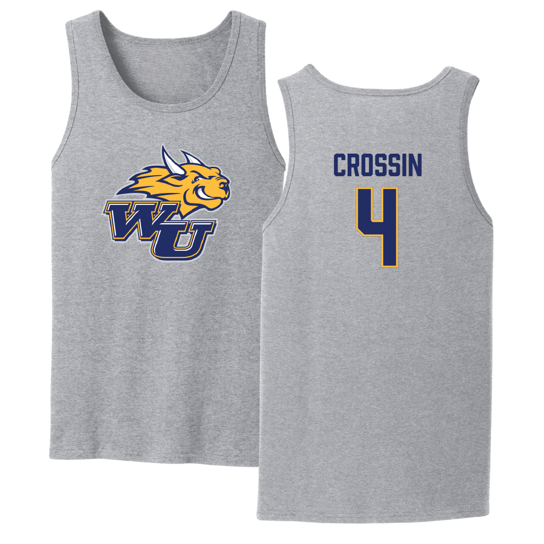 Webster University Basketball (M) Sport Gray Tank Top - #4 Aiden Crossin
