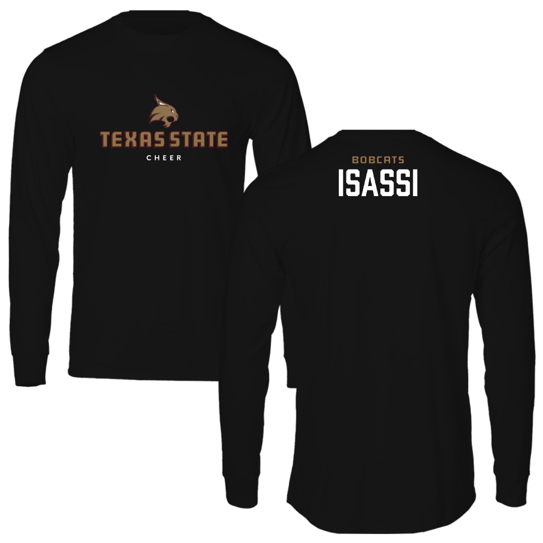 Texas State University Cheer Black Performance Long Sleeve - Jillian Isassi