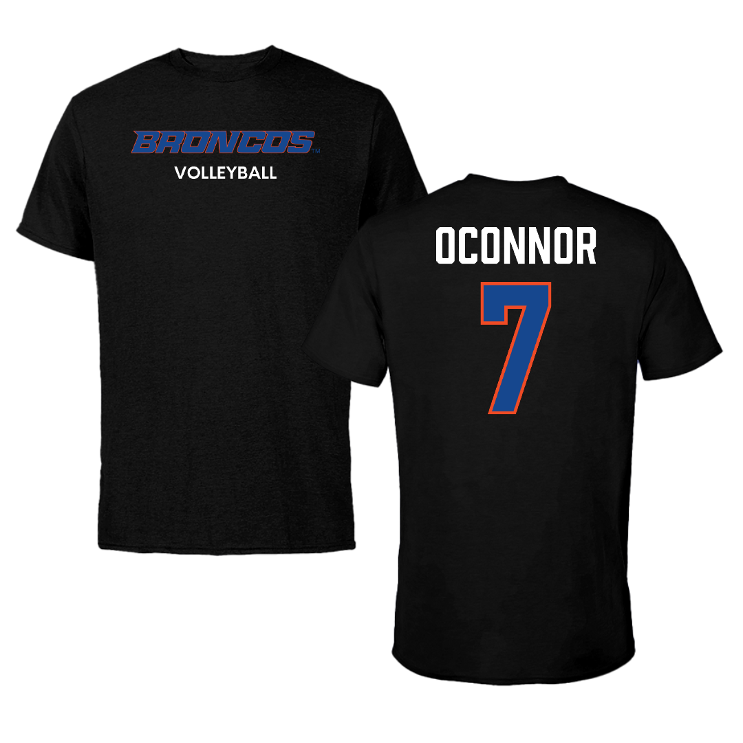 Boise State University Volleyball (W) Black Performance Tee - #7 Bridey OConnor