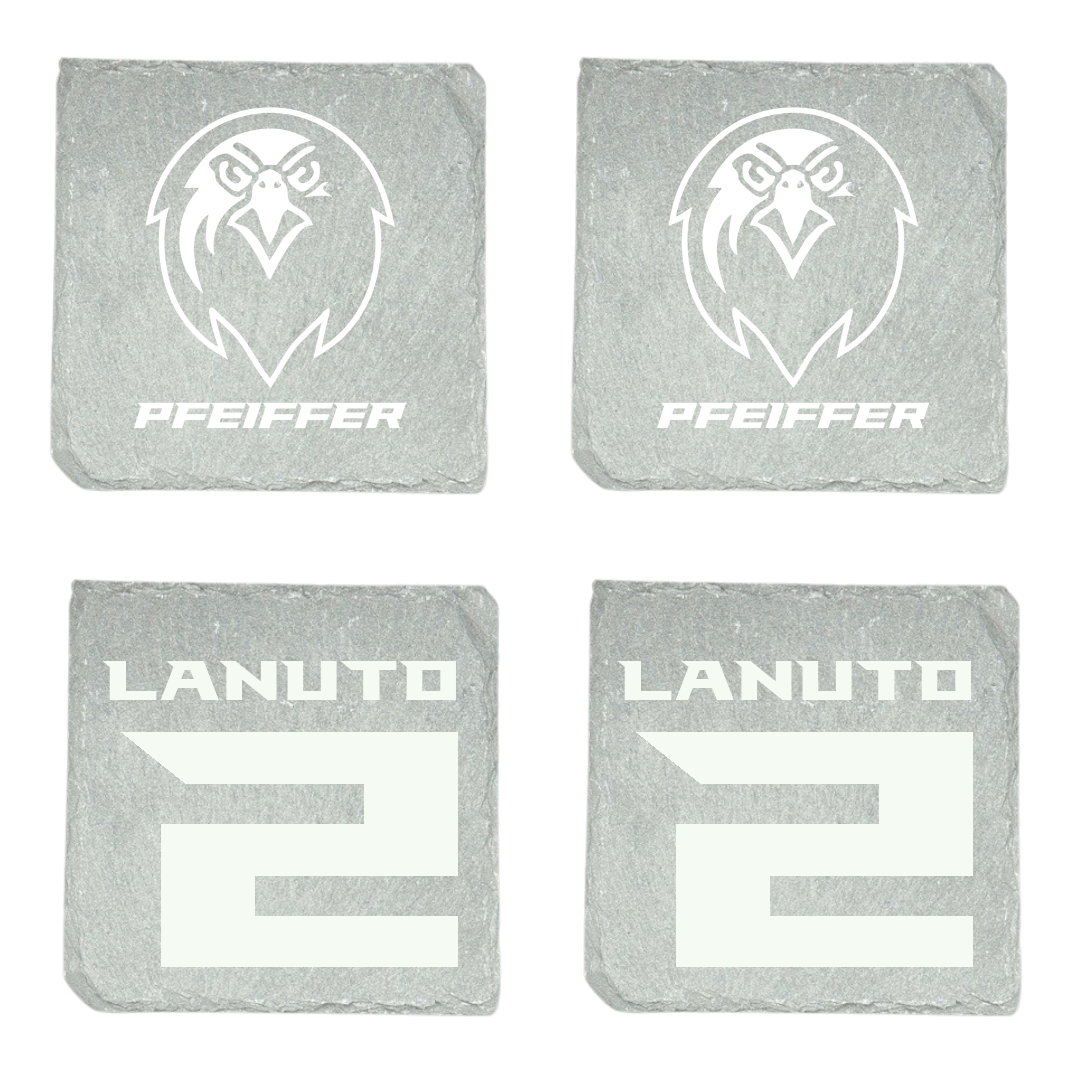 Pfeiffer University Soccer (W) Stone Coaster (4 Pack)  - #2 Jules Lanuto