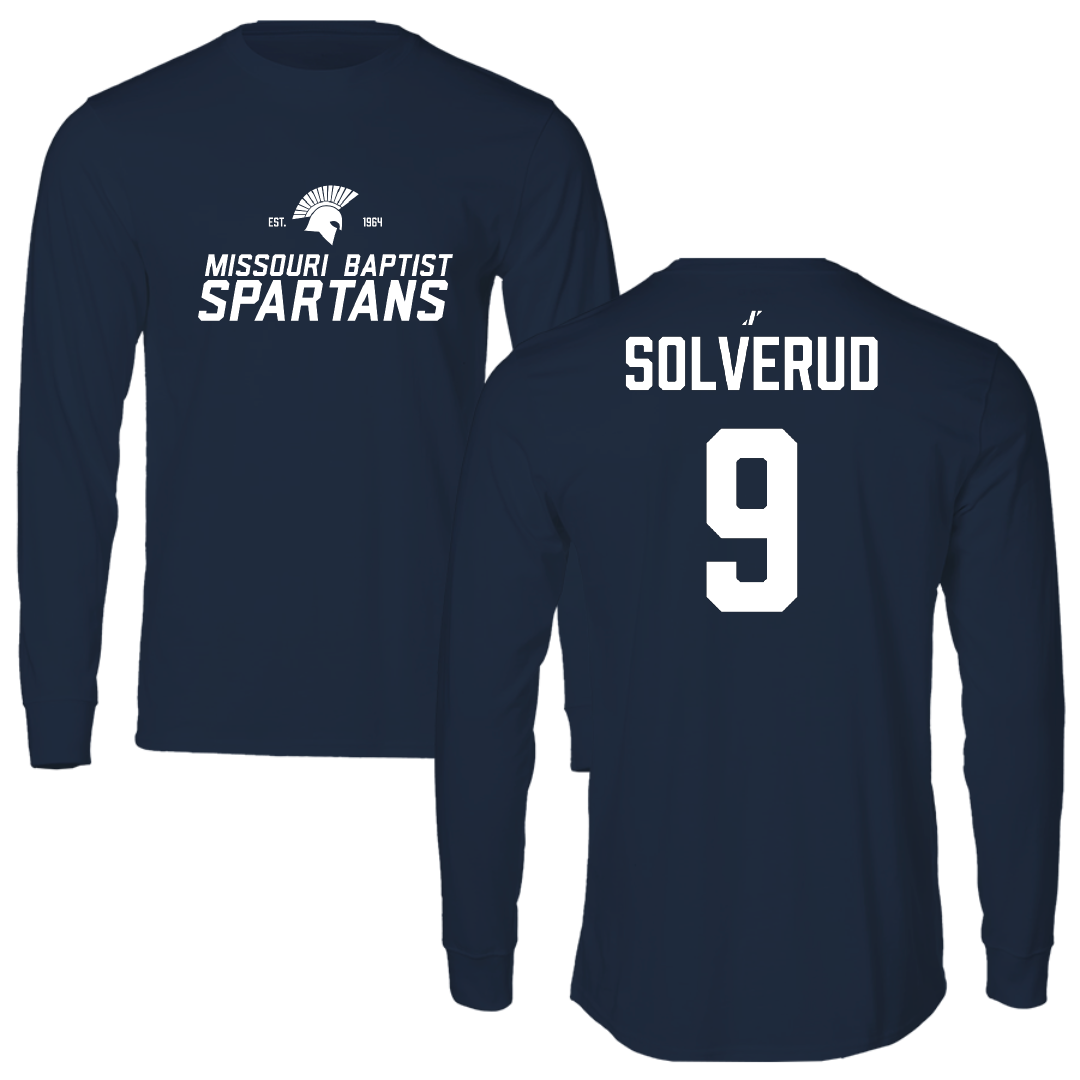 Missouri Baptist University Volleyball (W) Navy General Long Sleeve - #9 Marissa Solverud